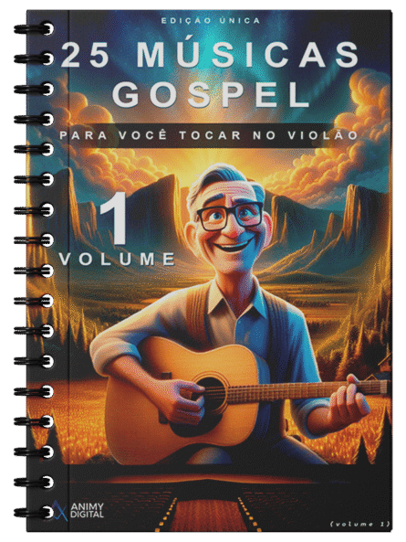 APOSTILA IMPRESSA 25 CIFRAS GOSPEL SIMPLIFICADAS VOLUME 01
